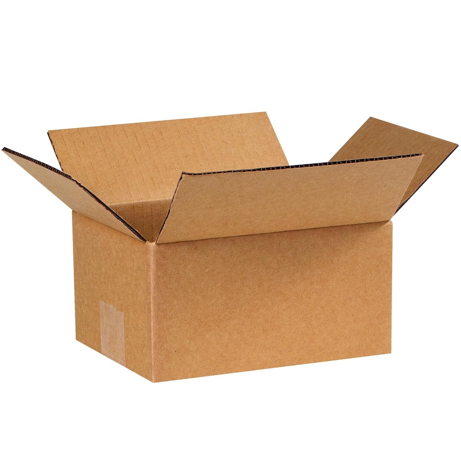 Partners Brand P864 Corrugated Boxes, 8"L X 6"W X 4"H, Kraft (Pack of