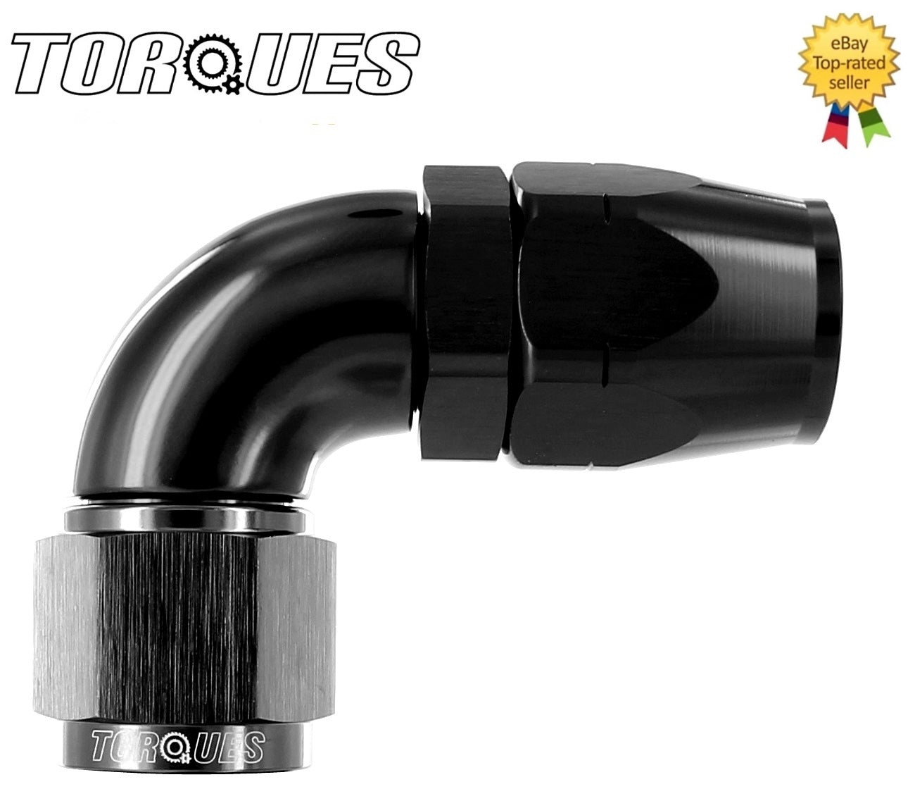 AN -8 (AN8 JIC -8 AN 08) 90 Degree ULTRAFLOW Swivel Seal Hose Fitting