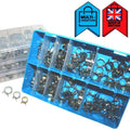 Self Clamping Spring Ribbon Clips Zinc Plated Steel Fuel Air Water Clamps BoxOpe