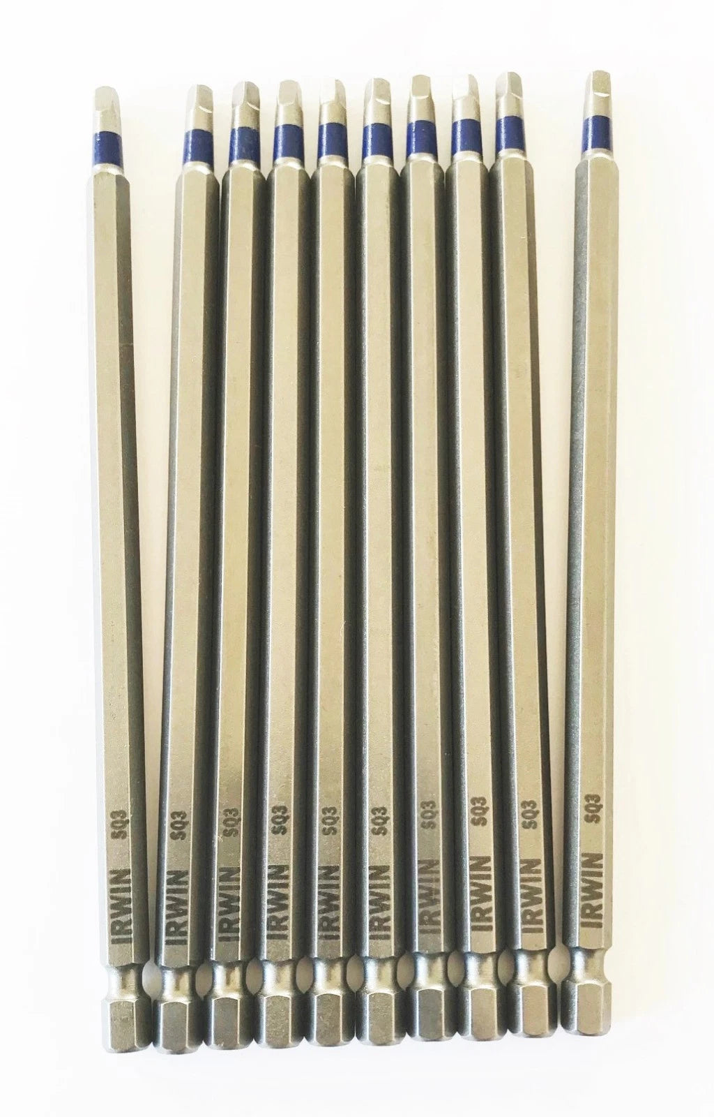 10 Irwin 6" Impact #3 Robertson Sq3 Square Screw Driver Bits Tip