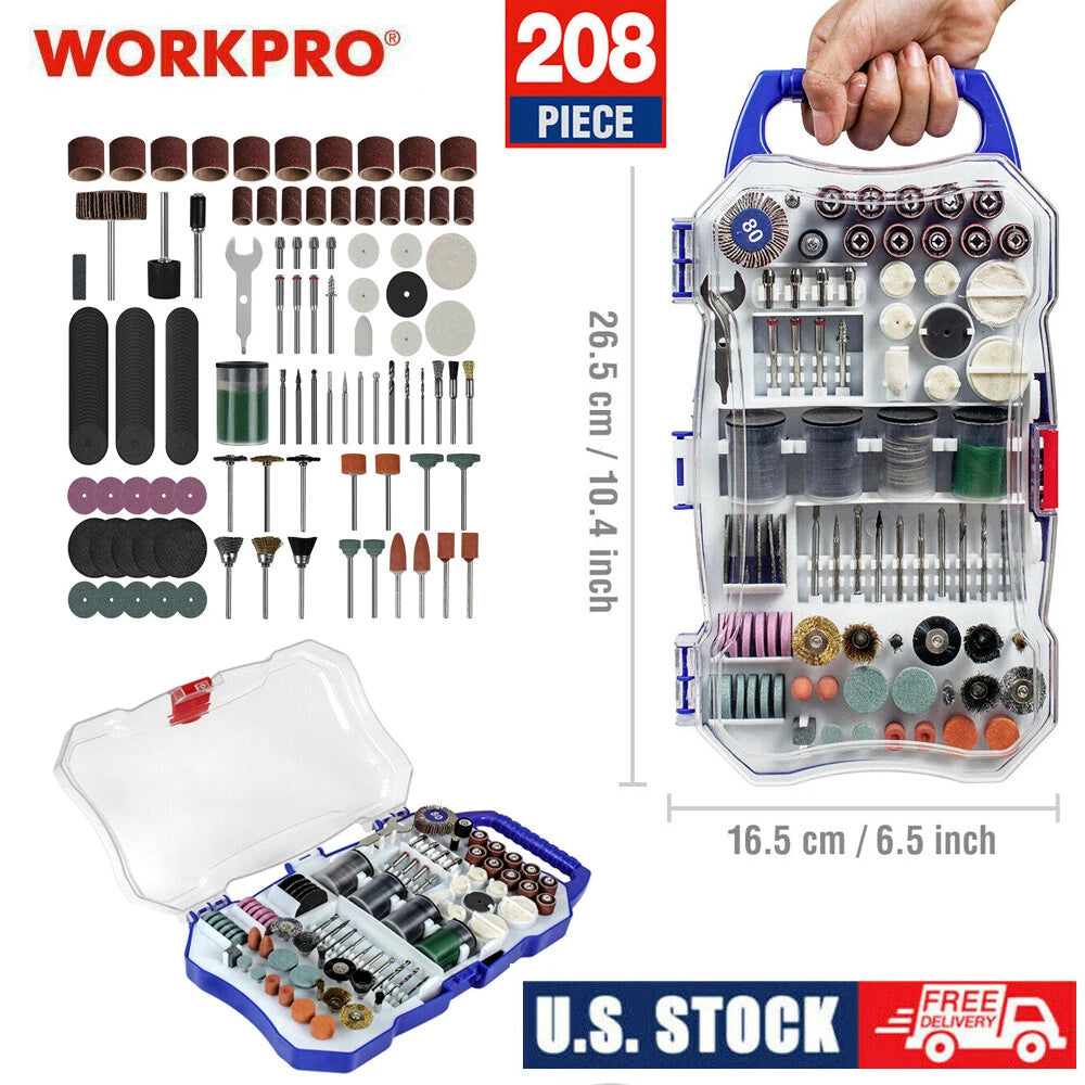 Workpro Dremel Rotary Tool Accessories Kit Grinding | Built Supply Co
