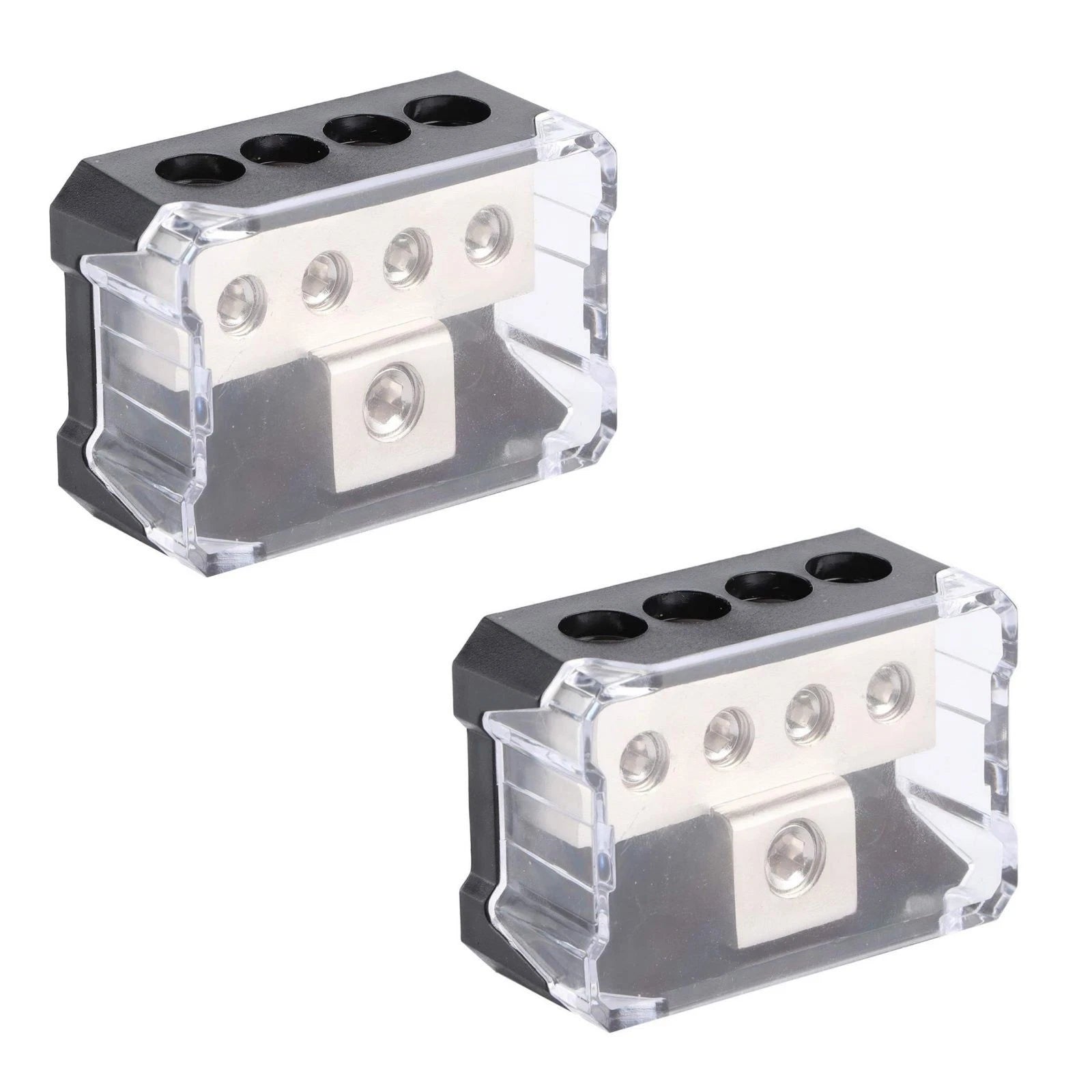 Power Ground Amp Distribution Block 1 X 0/2/4 Awg Input 4 X 4/8/10