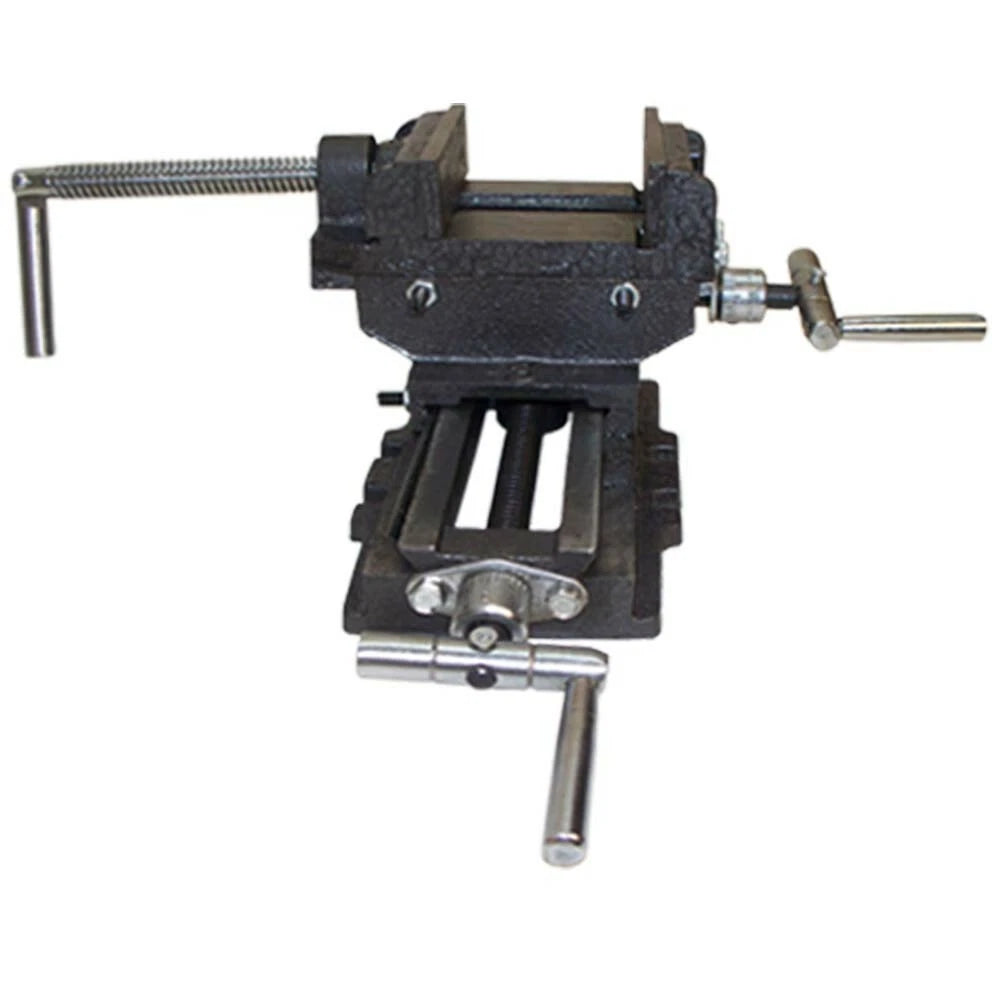 3" Jaw 2 Way Cross Slide Vise Drill Press Heavy Clamp Vise Holder