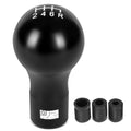 J2 Universal Aluminum Spherical Teardrop Shift Knob Black W/ Thread