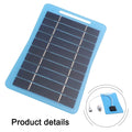 Compact 5W 5V Solar Panel Charger With Usb For Outdoor Portable