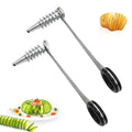 Manual Spiral Slicer For Vegetables 2 Pack Stainless Steel Heat