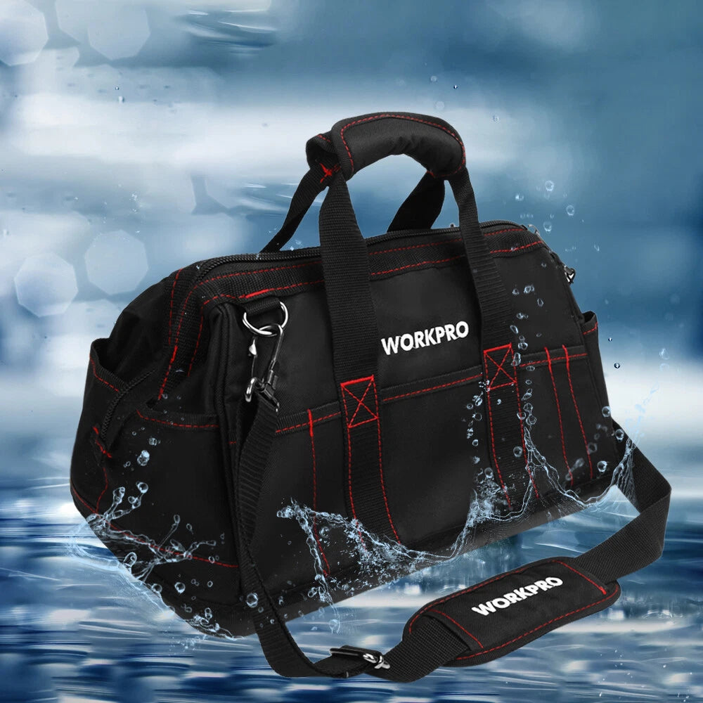 16-inch Wide Mouth Tool Storage Bag Close Top Organizer W/waterproof