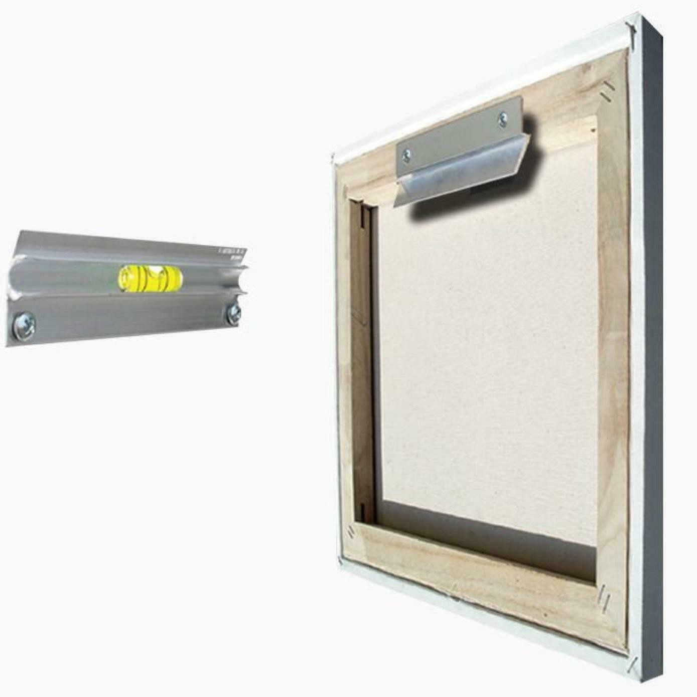 Canvas Frame Picture Flush Hanger 30cm 12" Hangman Screws & Level 13KG