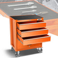 Orange 4 Drawer Rolling Tool Trolley Cabinet With | Built Supply Co
