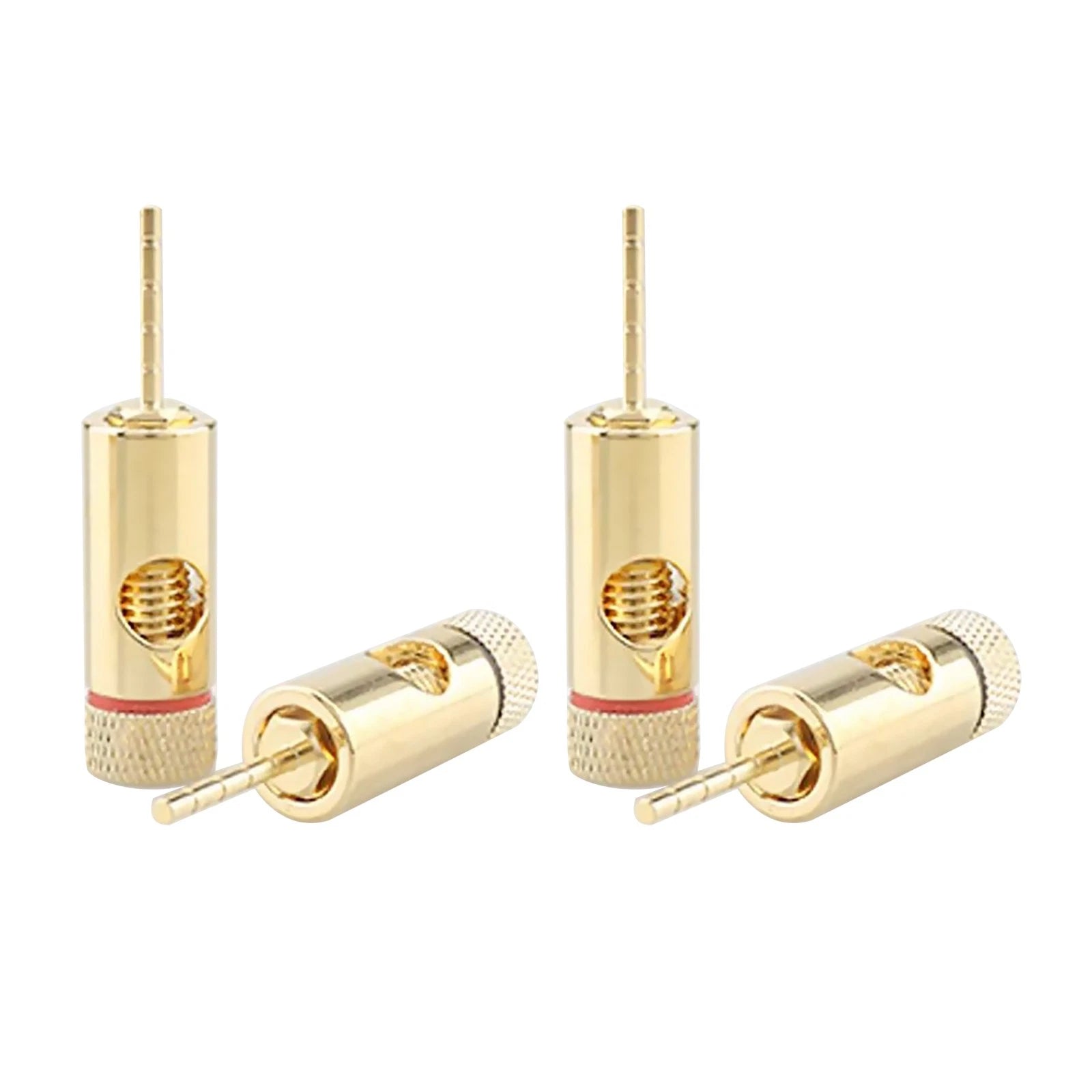 Gold Plating Protection Pin Speaker Audio Cable Banana Plug Connector