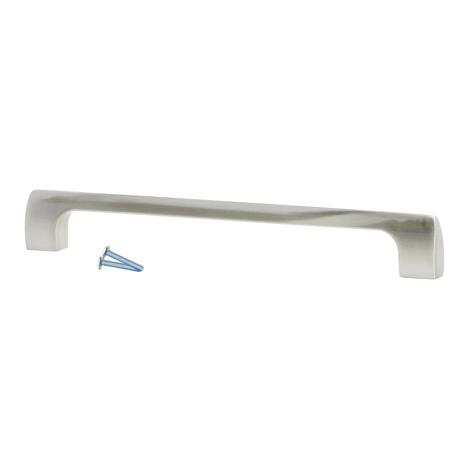 Modern Point 12-5/8" Brushed Nickel Kitchen Cabinet Pull Handle