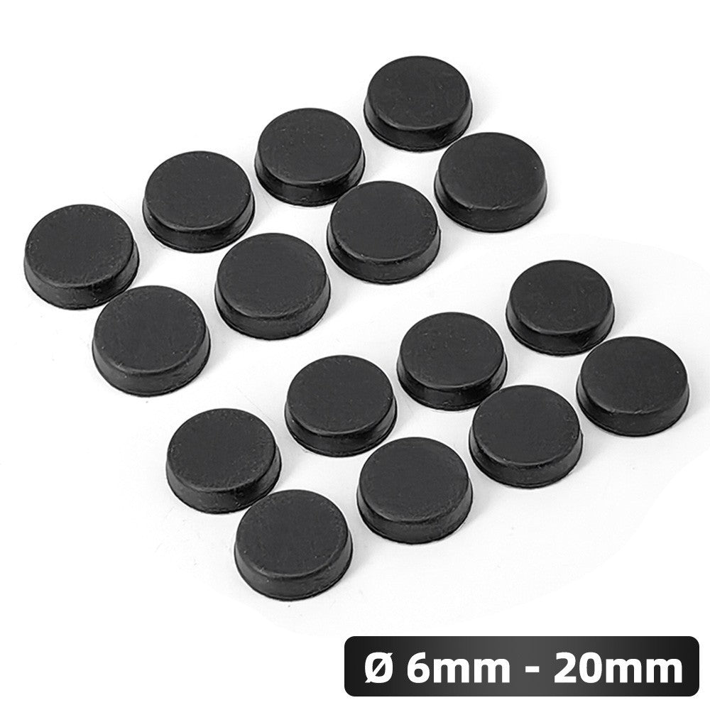 Black Rubber Pads Self Adhesive Furniture Feet