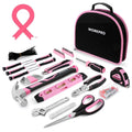 Household Tool Kit Pink Tool Kit Pink Tool Set W/carrying Round Pouch