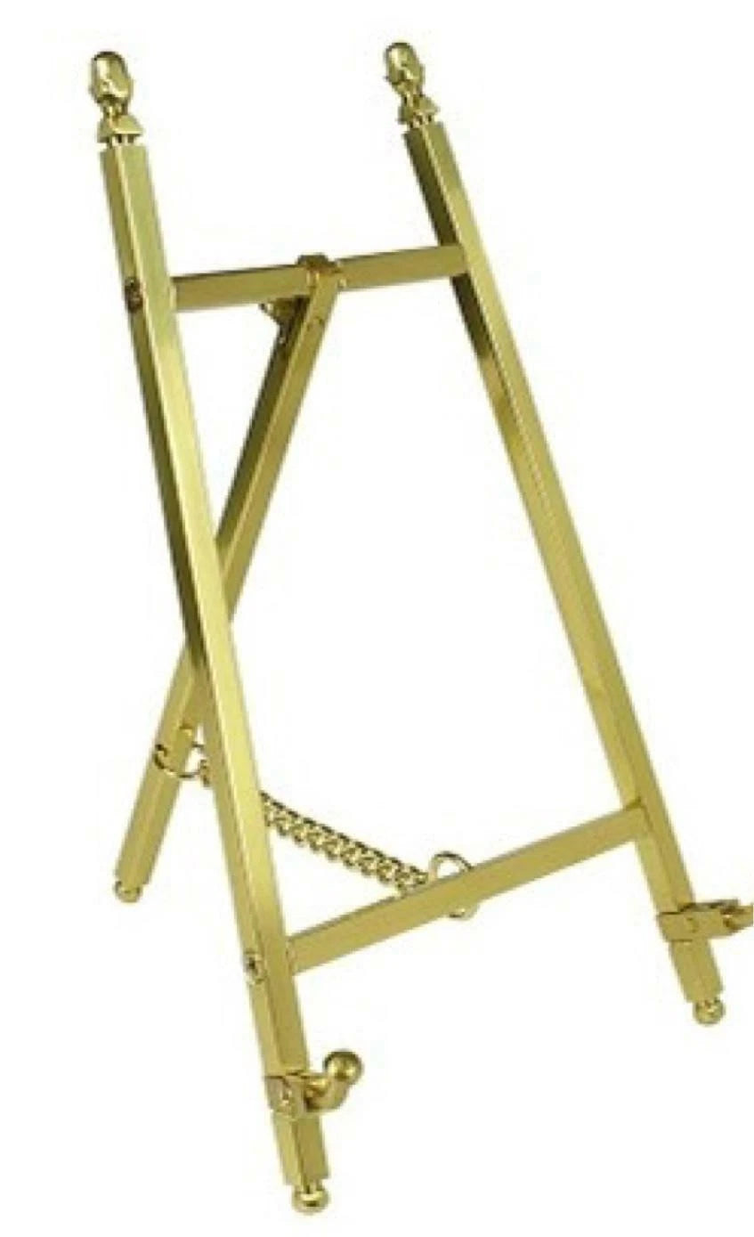 Mini Display Easel Brass Photo Picture Frame Tabletop Stand 6"-18"