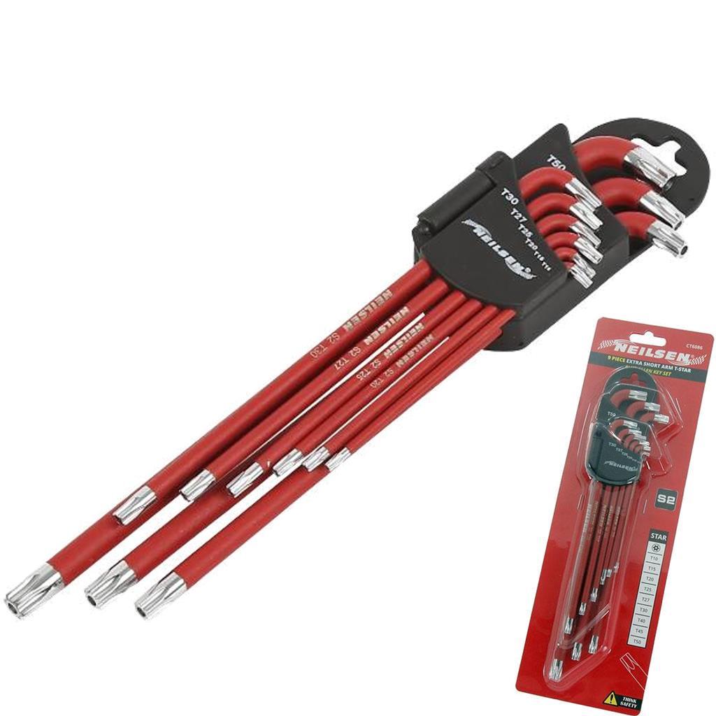 Neilsen 9pc Torx Allen Key Set