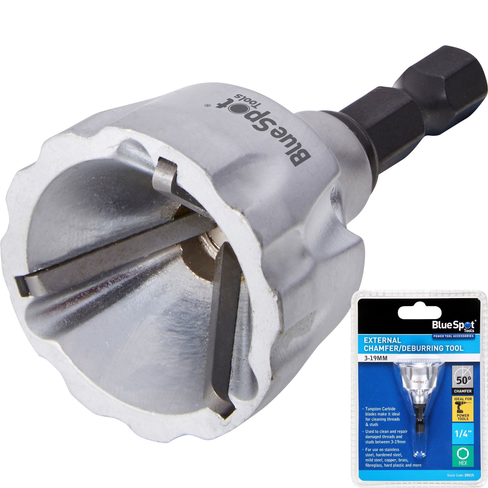 Bluespot External Chamfer Deburring Tool 3mm - 19mm by Bluespot