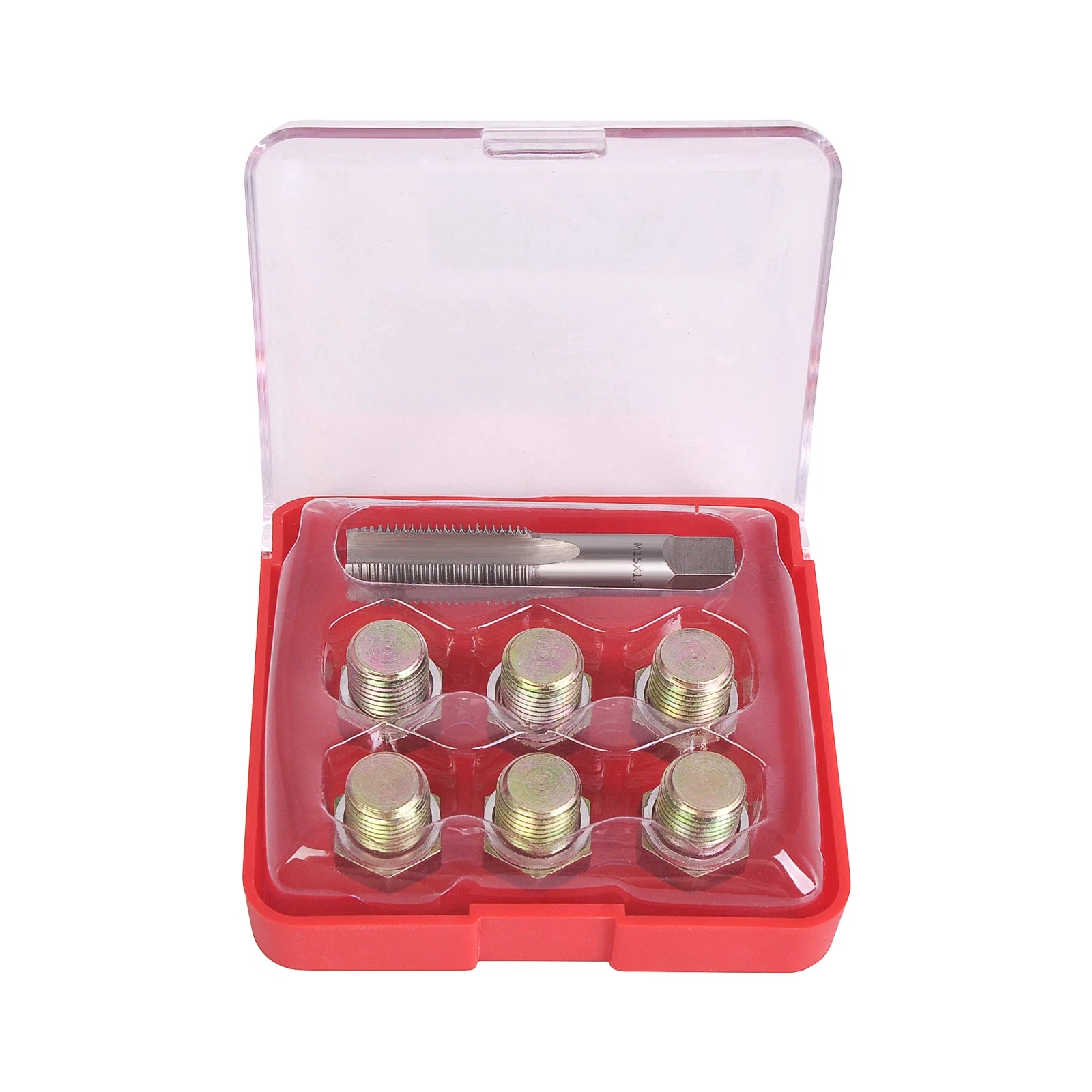 7pcs  Automotive Drain Tools Oil Sump Pan Stripped Thread Repair Kits 15MM X 1.5