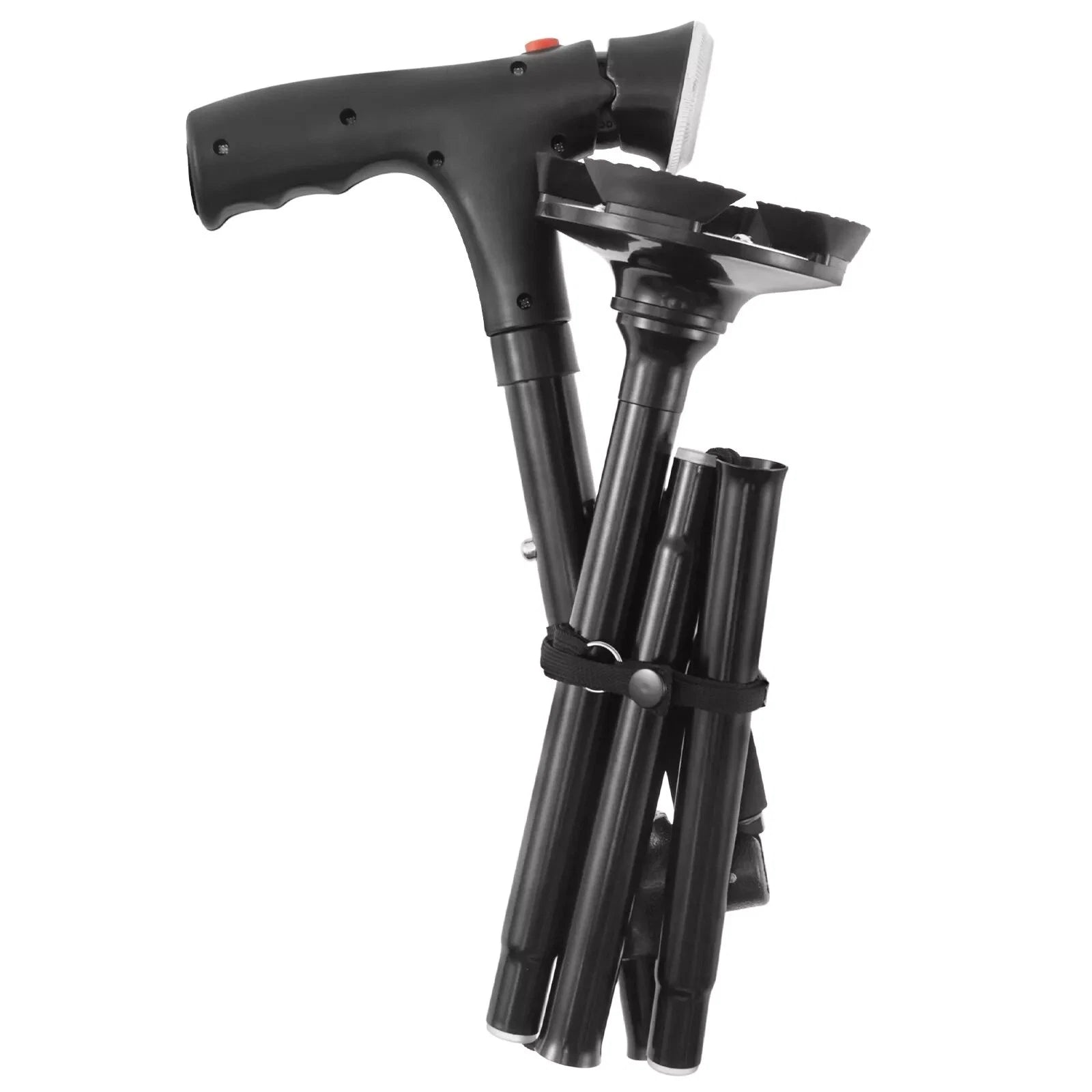 Foldable Walking Cane W/LED Light&alarm Adjustable | Built Supply Co