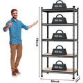 Heavy Duty 5-tier Metal Storage Shelving Unit 36x18x72in Adjustable