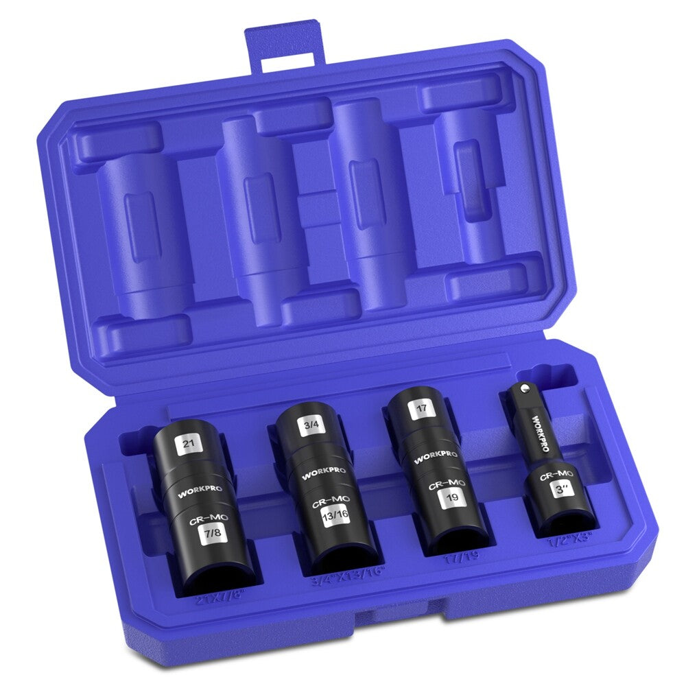 WORKPRO 6PC Oil Filter Socket Wrench Set 24-38mm by WORKPRO