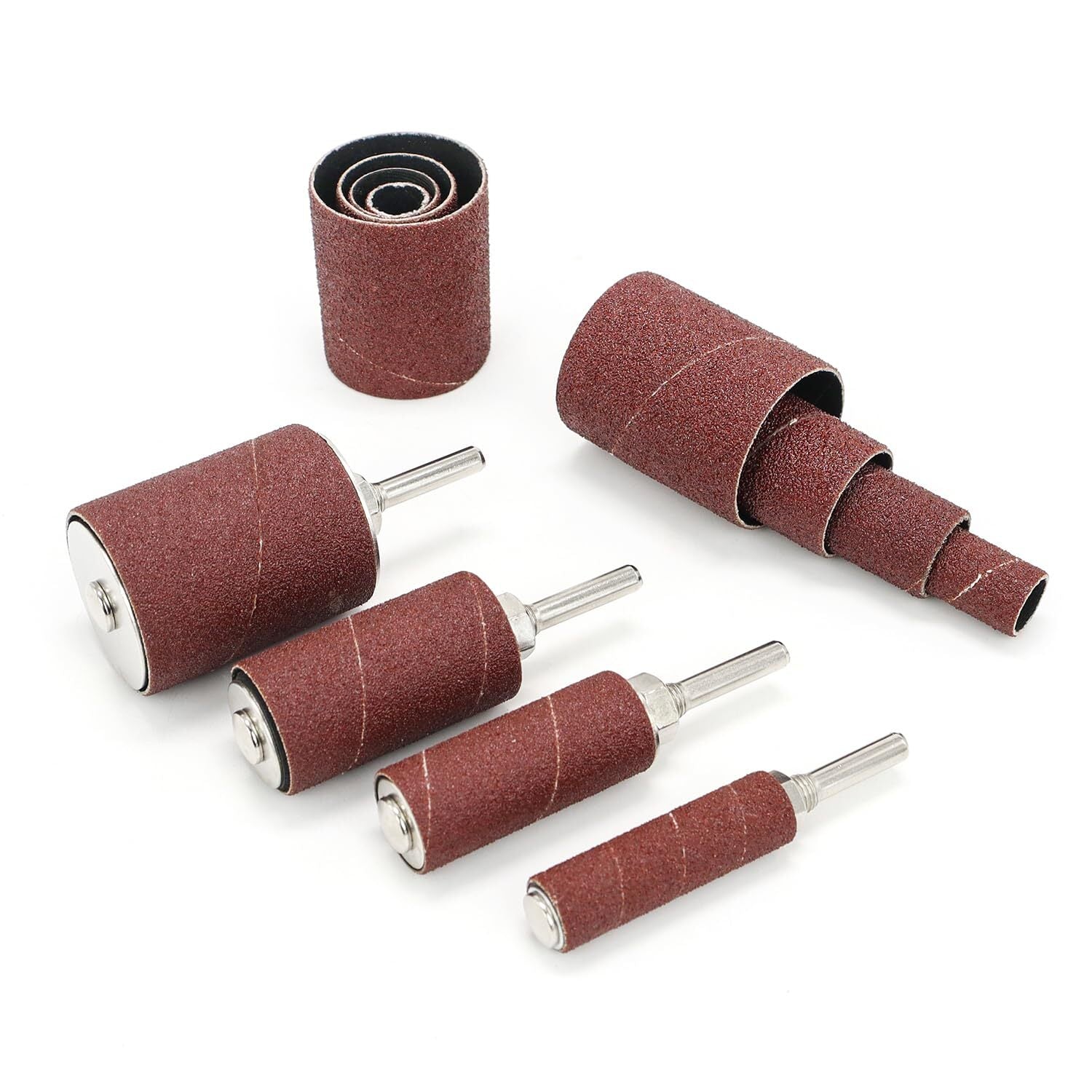 16 PACK 2" LONG Sanding Drums and Sleeves Set