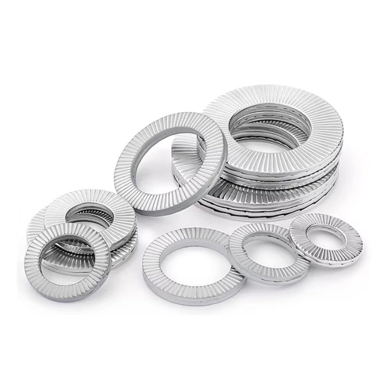 Dual-Stacked Wedge Lock Washers