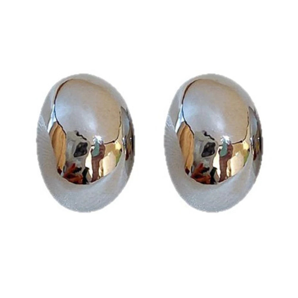 Ladies Solid Color Alloy Earrings Simple Fashionable Ear Pendants 1