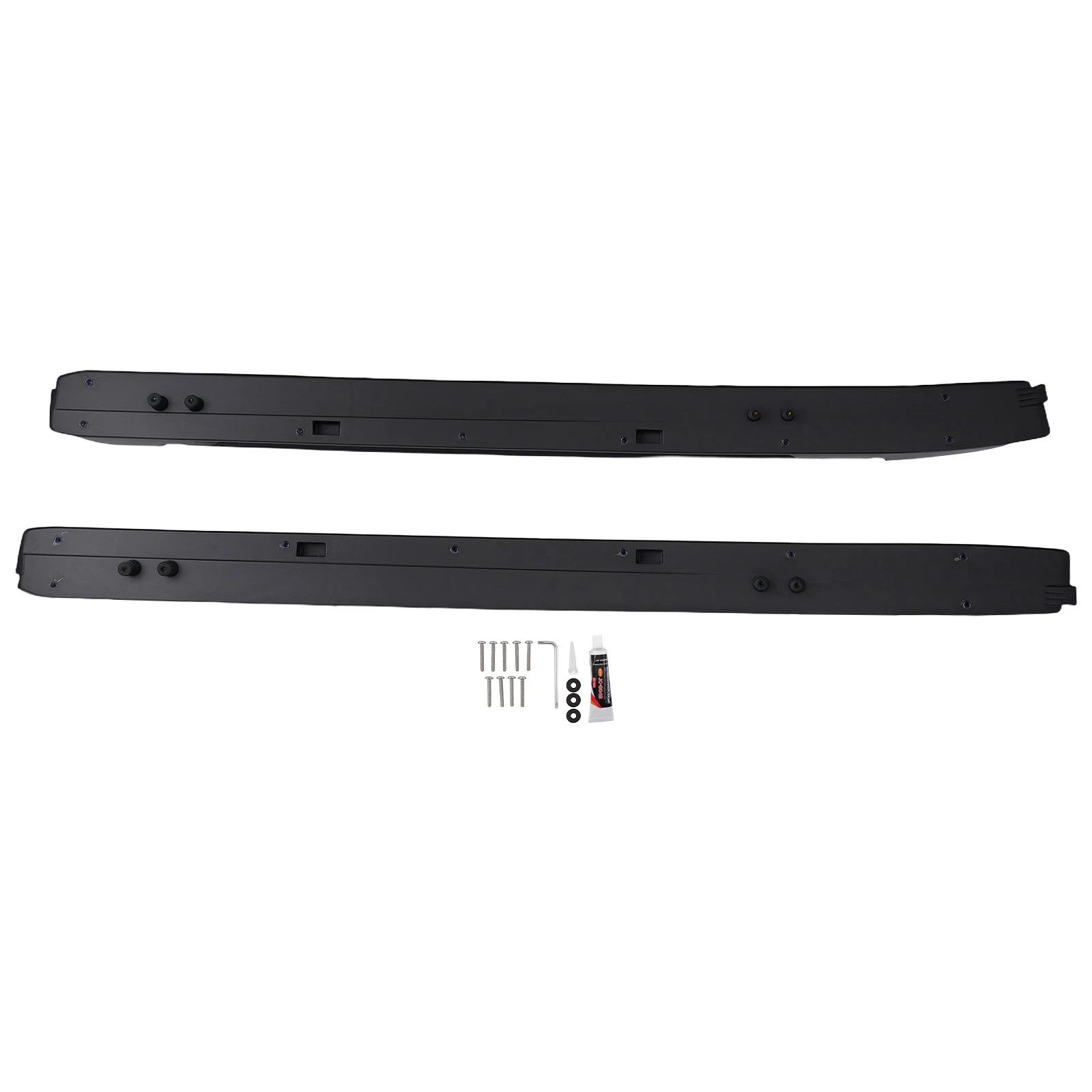 Black Cargo Roof Crossbars for Toyota Tacoma Double Cab 2024-2025 Aluminum