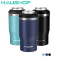HAUSHOF 12 oz Stainless Steel Can Cooler 4 in 1 Double Walled Can Insulator Cans