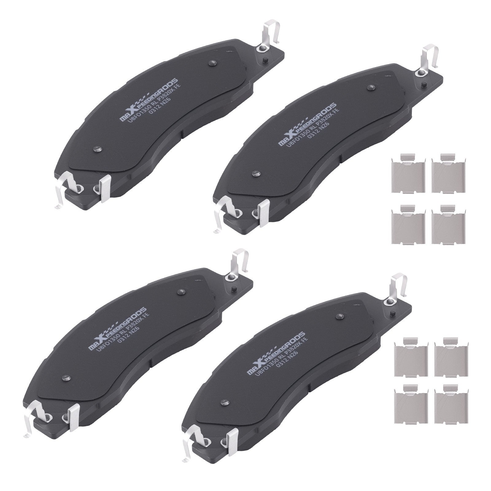 Front Left&Right Brake Pads Set for Dodge Ram 2500 3500 2009-2010
