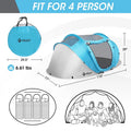 Villey 4 Persons Camping Tent Pop Up Tent | Built Supply Co