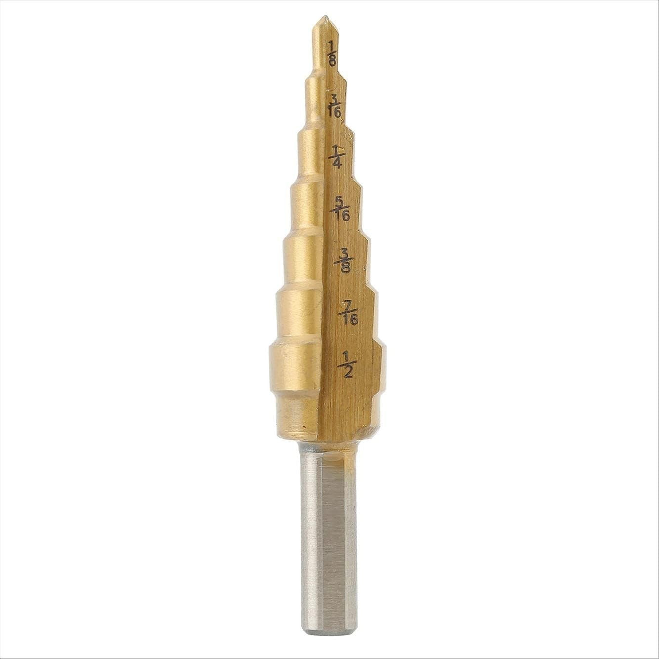 OEM TOOLS Titanium Step Drill Bit 1/4-1/2"