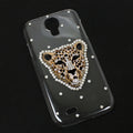 Samsung Galaxy S4 Hard Shell Phone Case Clear Leopard