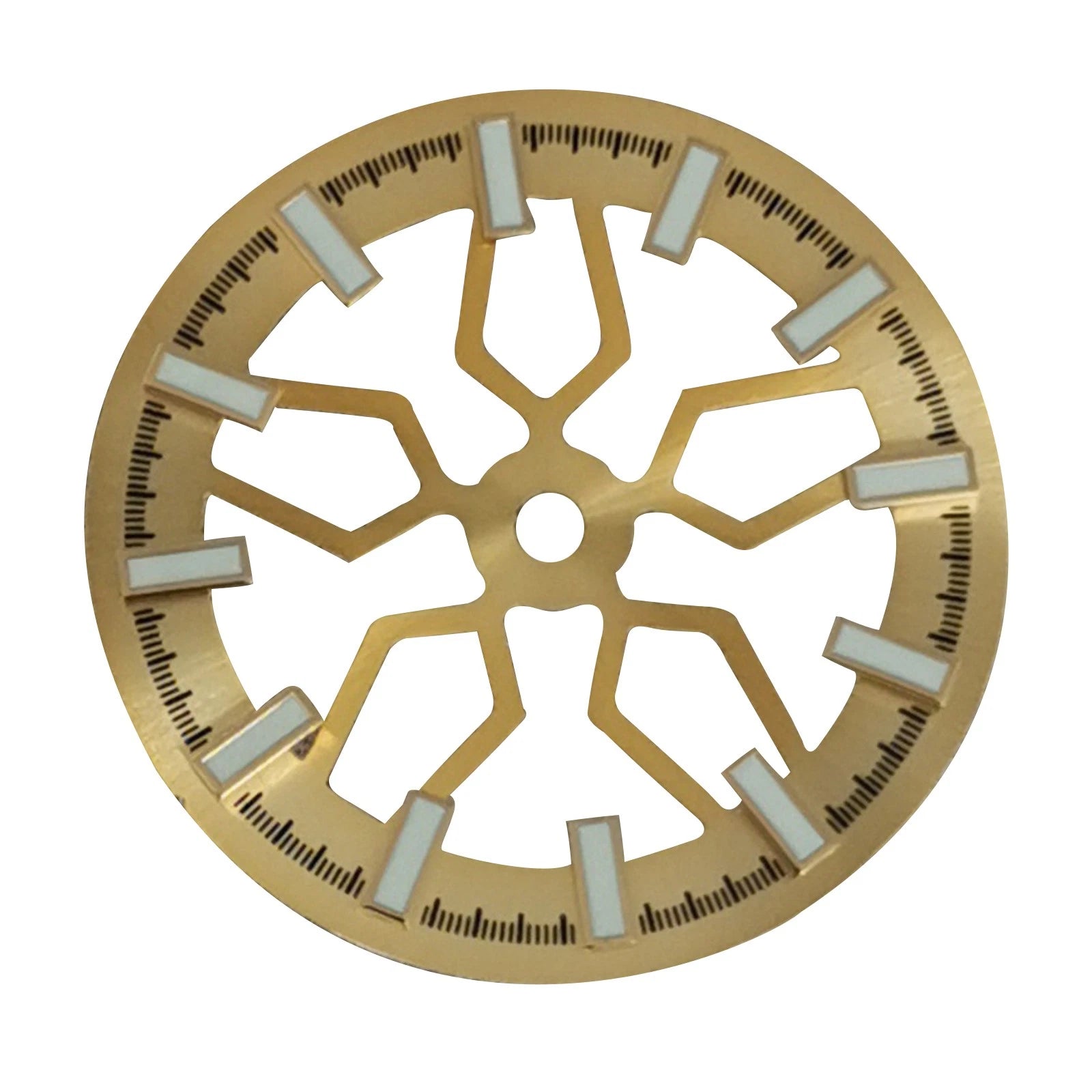C3 Green Luminous Skeleton 28.5mm Watch Dial Face For Japanese Nh70