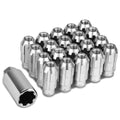 Open End M12x1.5 50mm Tall 24mm Od Silver Aluminum Jdm Lug