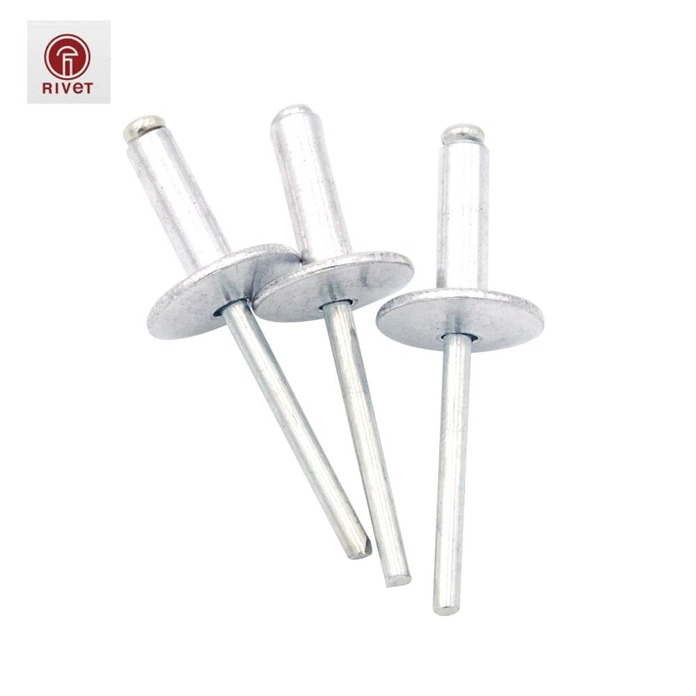 Aluminum Large Flange Pop Open Blind Rivets Bolt Self-plugging Pull