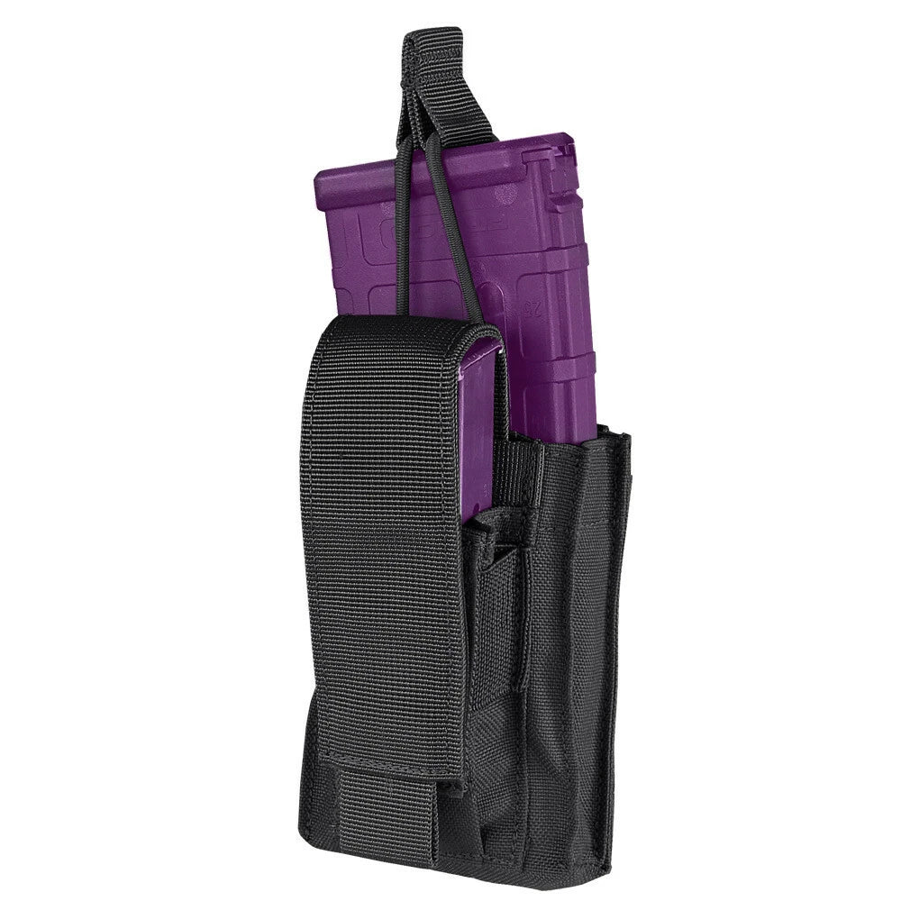 Single Kangaroo Mag Pouch Black Tactical Molle Gen Ii Bungee Open Top
