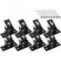 Adjustable Solar Mount Brackets Black Anodized Aluminum 10.5x4.3x3.5cm