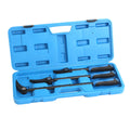 3pc 8" 12" 16" HSS Indexable Pry Bar Set, 11-Position Adjustable Angle
