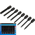 BlueSpot 8pc Extra Long Impact Torx Bit Sockets - T25 to T60 by BlueSpot