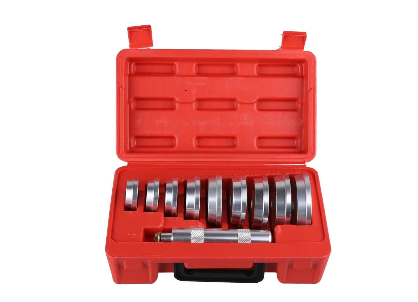 10pc Aluminium Bearing Race &amp; Seal Driver Install Master Set Shaft &amp; Adapter