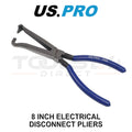 Us Pro Tools 8" Electrical Disconnect Pliers Push Tab Connector