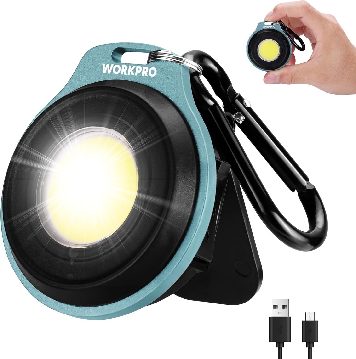 WORKPRO COB Keychain Work Light Rechargeable by WORKPRO