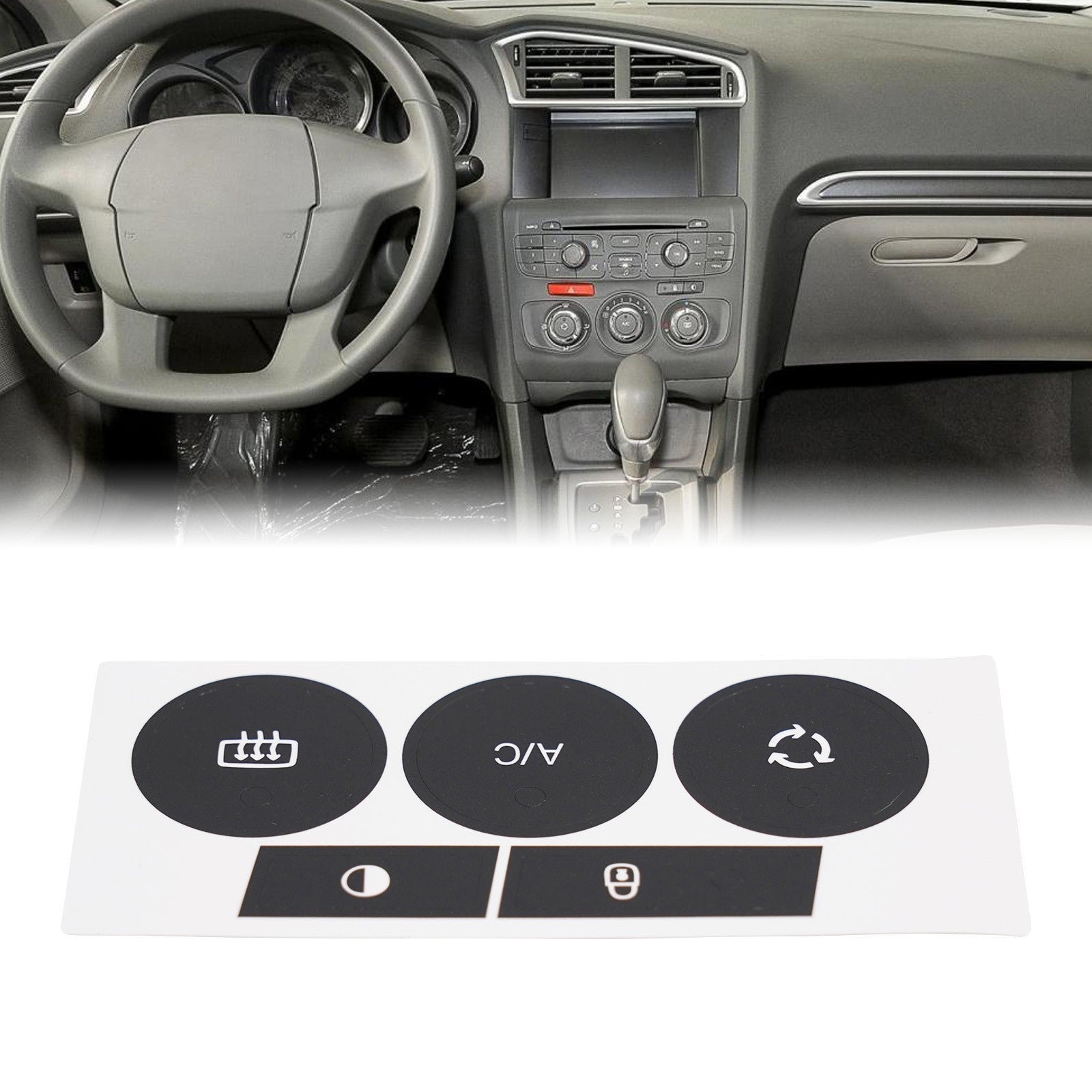 Reduced Light Penetration Button Repair Decal Stickers for C4 20142018Opens in a