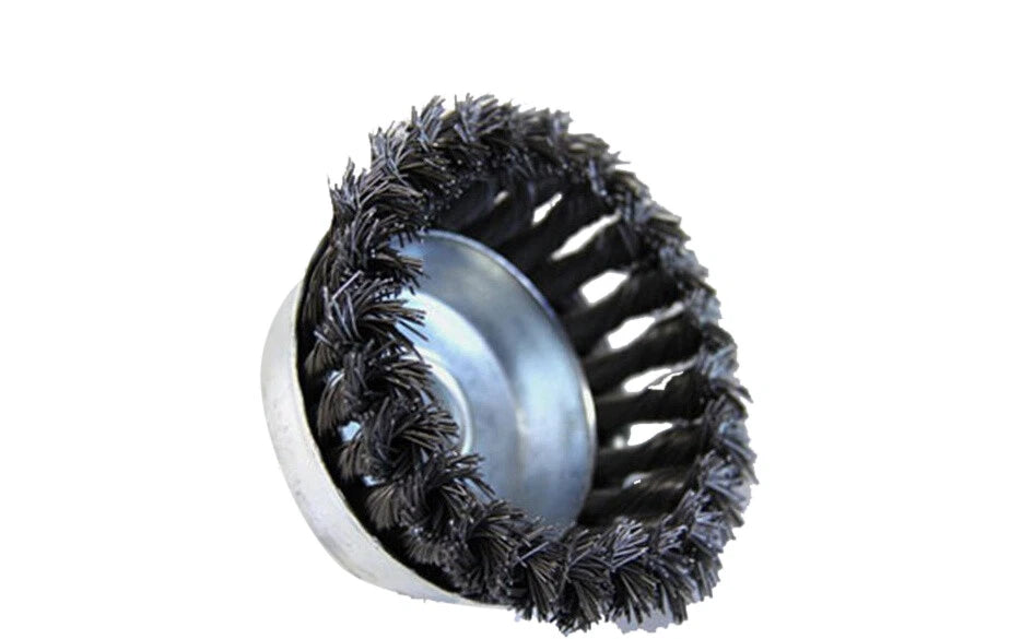 Crimped / Knotted (Twisted) Steel Wire Wheel Disc | Built Supply Co