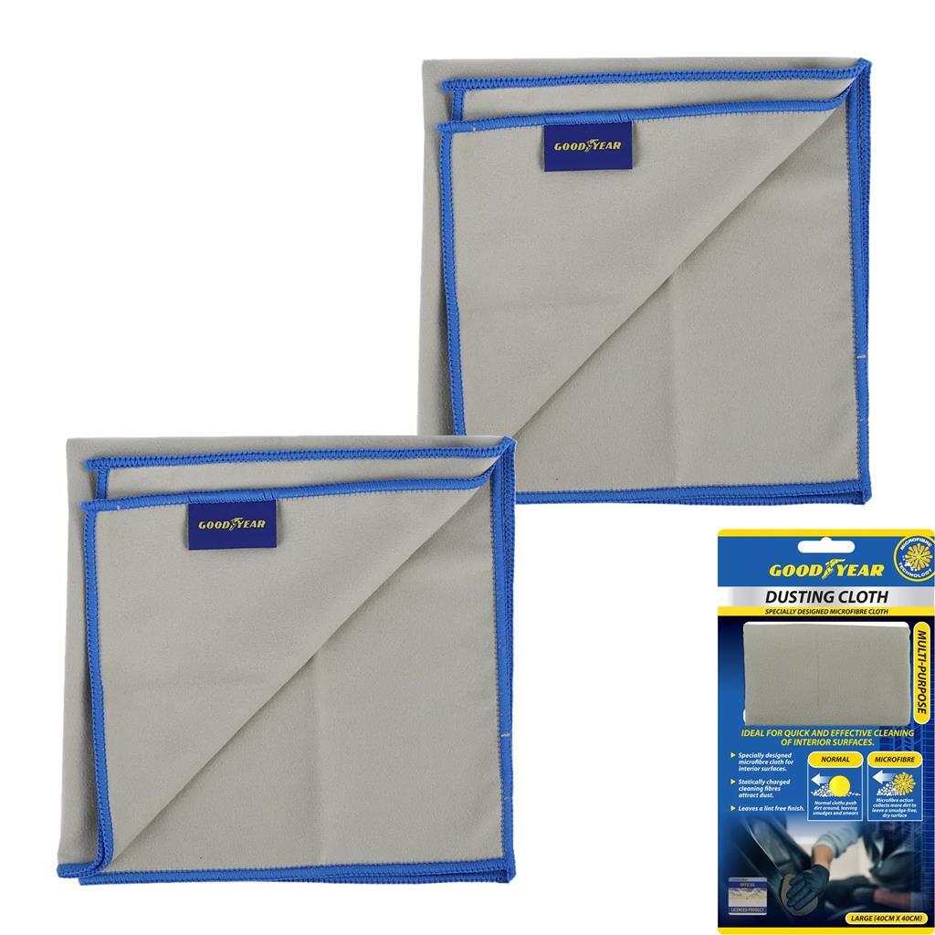 Goodyear Microfibre Dusting Cloth 2pc
