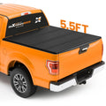 5.5ft Hard Quad-Fold Tonneau Cover W/LED Lamp for Ford F-150 15-2025 2026 W/LED