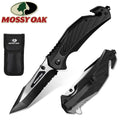Mossy Oak Folding Pocket Knife 4.75" Tactical Knife Aluminium Alloy &amp; G10 Handle