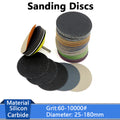 Sanding Discs 25mm-180mm Hook & Loop