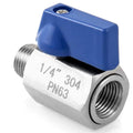 Durable Mini Ball Valve Shut-off Valve Part With 1/4" Npt Female &
